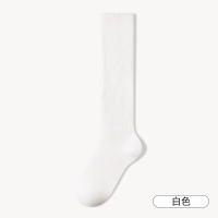 Calcetines Largos De Lana Suave Para Mujer Otoño Invierno Cashmere Solido Tejidos Gruesos Calientes Y Suaves Calcetines Casuales De Rodilla Para Niñas - details 8