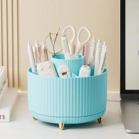 Organizador De Maquillaje Giratorio De 360 Grados Portátil Soporte Para Pinceles Y Cosméticos Caja De Almacenamiento Para Labiales Y Delineadores - details 8