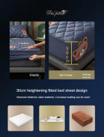 Sábana Ajustable Impermeable 100% Tejida Con Cierre Elástico Para Queen Y King Tamaño Mattress Protector Sólido Cubierta De Cama (Necesario Pedir Toalla De Cabeza) - details 4