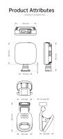 Luz De Auto-Selfie LED Portátil Recargable Para Cámara Luz De Rellenar Para Monitor De Teléfono Luz USB Para Portátil Tableta Computadora - details 15