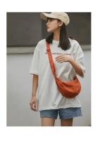 Bolso De Pecho Para Mujer De Gran Capacidad En Color Sólido Bolsa Cruzada De Viaje En Forma De Luna Media Rellena Con Algodón Para Uso Diario - details 11