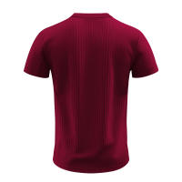 Camiseta De Hombre Estilo Moderno Con Rayas - Cuello Henley Corto Transpirable Y Suave Para Uso Casual - details 24