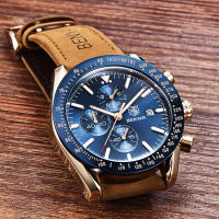 Reloj Deportivo Casual BENYAR Para Hombre Lujo Impermeable Cuarzo Cuero Militar Cronógrafo Reloj De Pulsera Top Marca - details 9