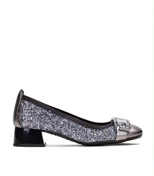 BAILARINA DE TACÓN CON GLITTER HISPANITAS MANILA HI243685 PLOMO - 1