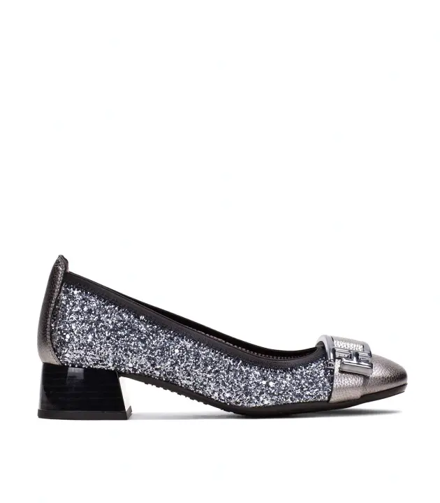 BAILARINA DE TACÓN CON GLITTER HISPANITAS MANILA HI243685 PLOMO - 1