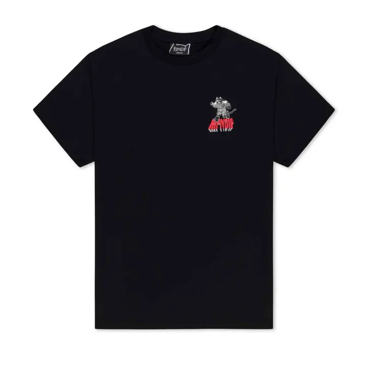 Camiseta de Manga Corta Ripndip  para unisex en color negro - 1