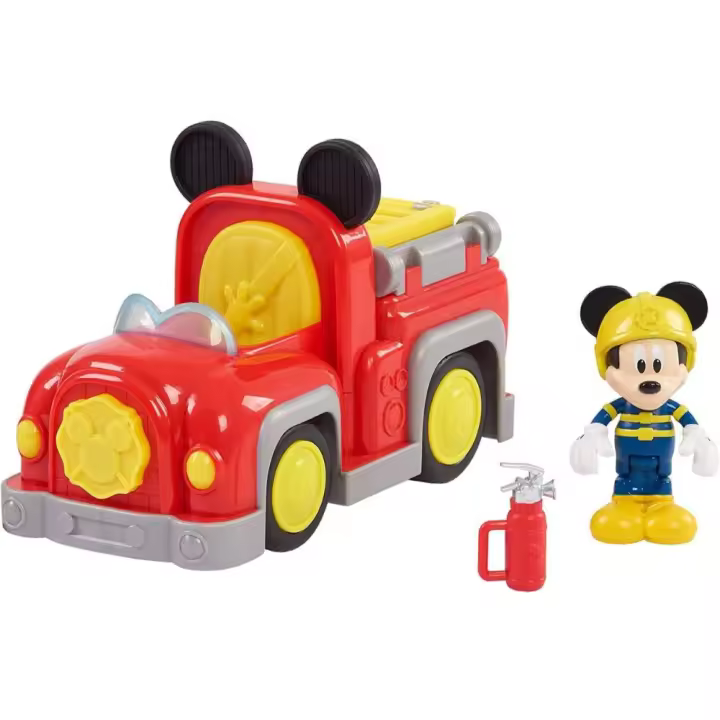 Camión de bomberos Mickey Mouse, vehículo con figura FAMOSA - 1