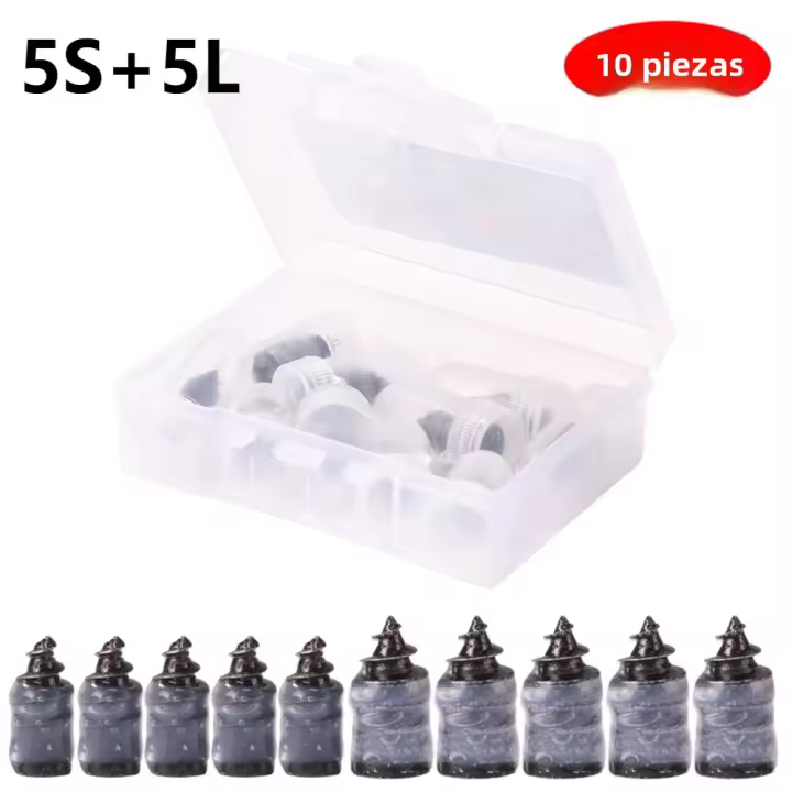 Kit De Reparación De Neumáticos Sin Grifo Universal Para Coche Motocicleta Scooter 10-100 Piezas Tornillos De Goma Para Reparación De Neumáticos Tubeless - 1