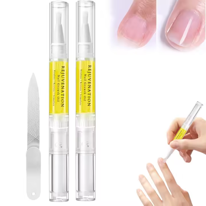 Aceite para el crecimiento de uñas Brother Cosmetics, aceite rejuvenecedor para el crecimiento de uñas, aceite Brother para el crecimiento de uñas, reparación instantánea de uñas, suero rejuvenecedor para el crecimiento y fortalecimiento de uñas (2 unidad - 1