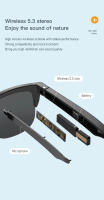 Gafas De Sol Inteligentes Con Bluetooth V5.3 Para Deportes Al Aire Libre Y Oídos Estilosos Anti-UV Técnica Anti-Táctil Para Hombres Y Mujeres - details 10