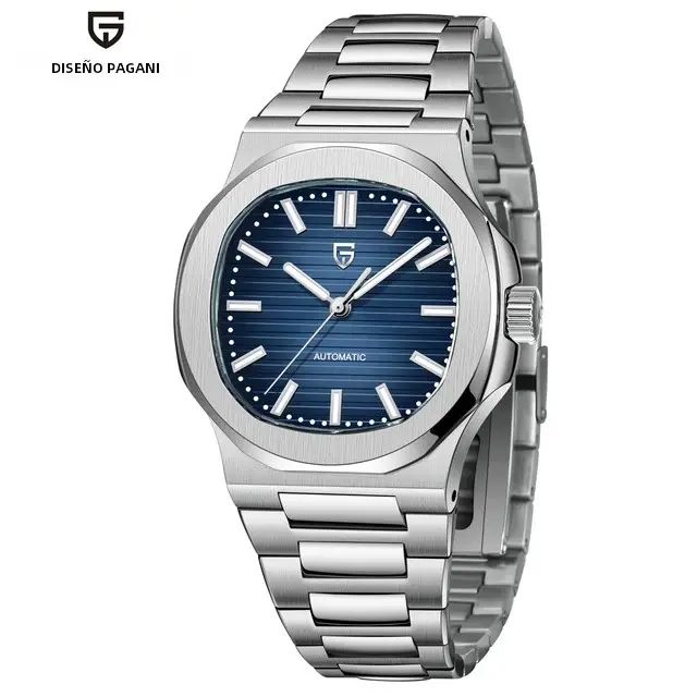 Reloj Mecánico PAGANI DESIGN 2023 Para Hombre Elegancia Deportiva 100M Impermeable Cristal De Zafiro 40MM Automático De Acero Inoxidable - 1