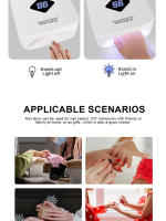 Lámpara Profesional De Uñas LED UV Recargable Sin Cable Con Luz Para Gel Y Máquina De Uñas Tiempo De Configuración De 4 Herramienta De Uñas - details 5