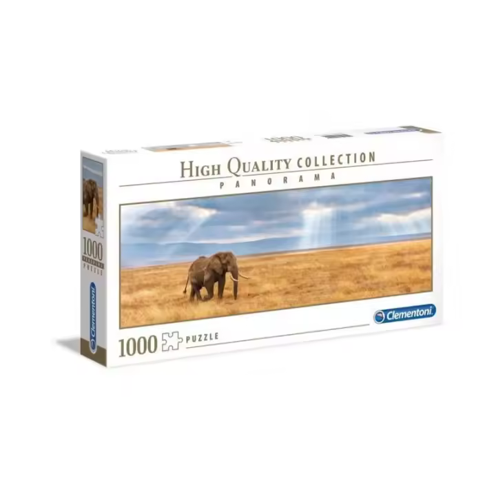 Puzzle 1000 piezas panorama Elefante lost Clementoni 20CLE39484 - 1
