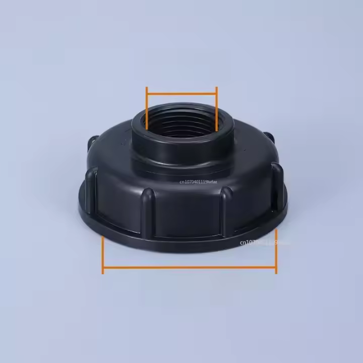 Grifo De Barril De 3/4" Con Válvula De Transferencia S60 Centro Negro Tipo Pacificador Para Jardín Conectores De Agua - 1
