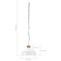 vidaXL Lámpara colgante industrial 42 cm blanca E27 - details 7