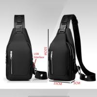 Bolso de pecho para hombre, impermeable, Bandolera, para Cycling, senderismo, mochila de alta calidad, color Negro - details 1