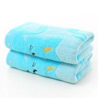 Toalla De Bano Suave Para Niños Con Patrón De Gato Bordado Tamaño 25x50cm Producto Para Bebés Hecho De Fibra De Bambú 100% - details 4