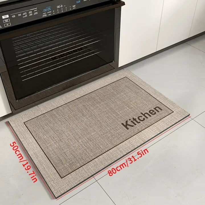 Tapete De Cocina With Diseño Sencillo Y Texturizado, Elegant Patrón De Rayas, Resistant To Aceite Y Al Agua, Duradero Y Lavable - 1