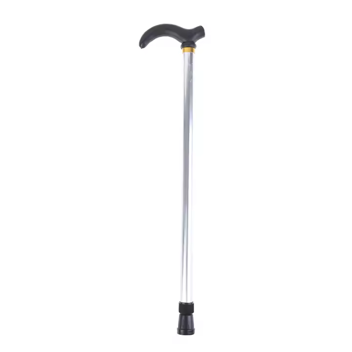 Bastón De Caminar Ajustable 2 Secciones Estables Antideslizante Para Ancianos Caminata Cazuela De Hombre Material De Mano Goma - 1