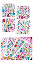 Pegatinas De Cristal Acrílico 3D Para Niñas Decoración DIY Adhesivas Brillantes Joyería De Peluca Regalo Para Niñas De 3-12 Años - details 6