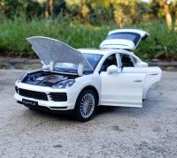 Modelo De Coche Porsches Cayenne Turbo S De 1:24 En Aleación Con Sonido Y Luz Vehículo De Juguete De Metal Para Colección Y Regalo Para Niños - details 4