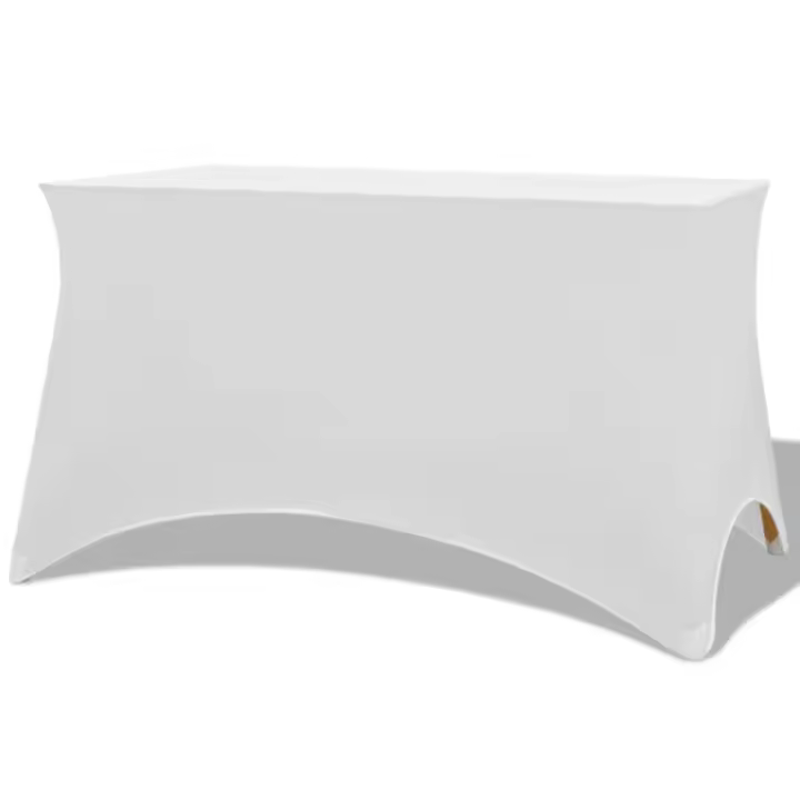 vidaXL Funda Elástica para Mesa 2 Unidades 120x60,5x74 Mantel Cubierta Color Antracita,  Blanco,  Negro y mas - 1