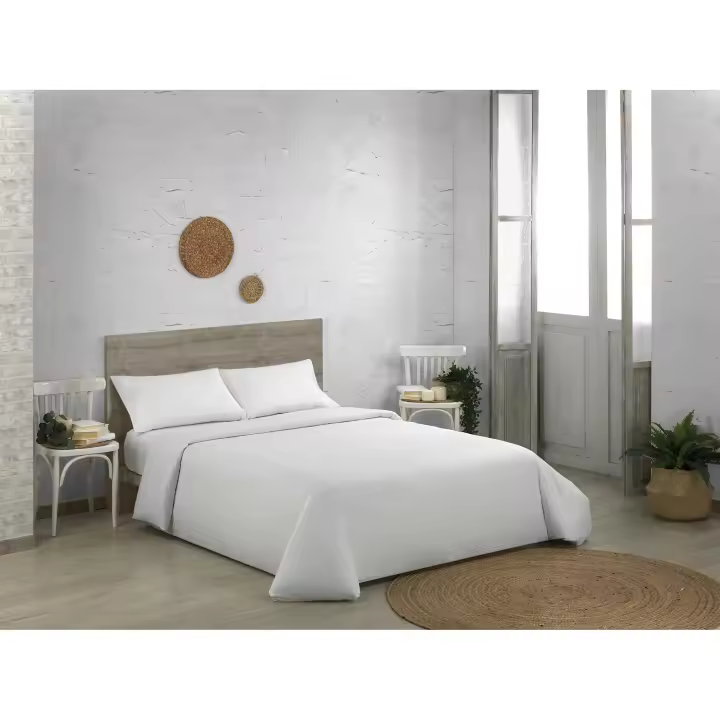 Funda nórdica de algodón orgánico color blanco. Cama de 90 cm. - Fijalo - 1