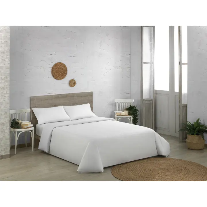 Funda nórdica de algodón orgánico color blanco. Cama de 90 cm. - Fijalo - 1