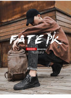 Botas De Hombre Para Otoño E Invierno Con Interior De Peluche Cálida Casual De Exterior Trabajo Moda Versátil Suela Suave Cómodas De Cuero - details 4