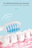 Tongwode Cepillo De Dientes Eléctrico Sonic IPX7 Impermeable Para Adultos Parejas Uso Doméstico Cerda Suave Reemplazable Con 6 Cabezas De Cepillo - details 5