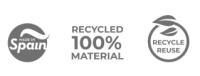 Plastic Forte Maceta Redonda Pequeña con Plato de la línea SAHARA, de 23cm, Maceta para jardines y para interiores, decoración de Plantas, Flores Resistente, Macetero de Plastico - details 0