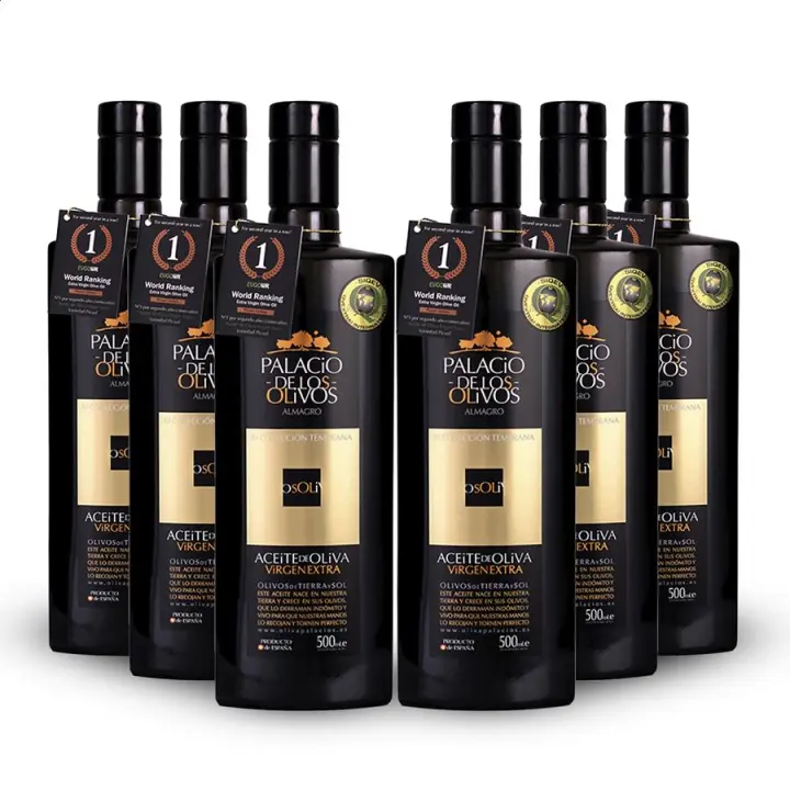 Caja 6 botellas Aceite Virgen Extra Picual Temprano 500ml Palacio de los Olivos - 1