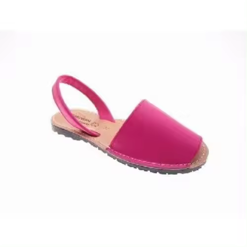 Sandalias Mujer Modelo 550 Piel Fuxia Ibicenca Tallas 35-46 Planta Confortable y Flexible Moda y Actualidad - 1