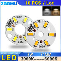 10pcs Tablero De Luz LED Alta Brillo 3W Blanco Cálido 5V Diámetro 31MM SMD 5730 Chip Para Transformación De Bombilla DIY Fuente De Luz Circular - details 0
