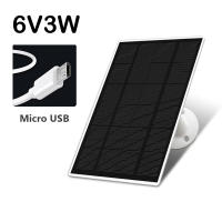 Panel Solar 5V6W 6V3W Micro/Type-C Para Carga De Baterías Sistema De Celulas Solares DIY De Polisilicona Para Camping Al Aire Libre - details 8