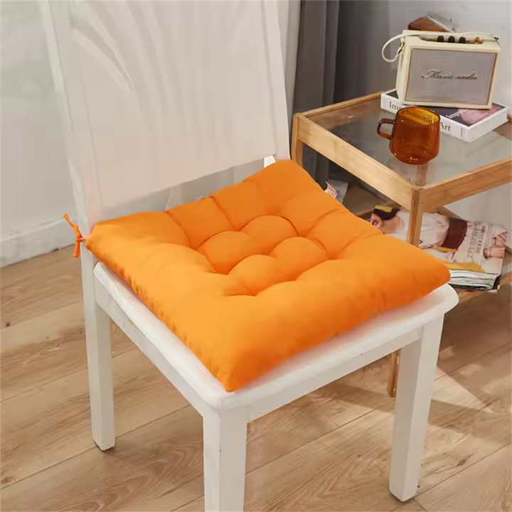 Cojín De Silla Grande Cuadrado Con Amarras Ultra Suave Y Cálido Para Niños Nido De Lectura Cojín De Piso Cómodo Para Adultos Medio 50x50 Cm - 1