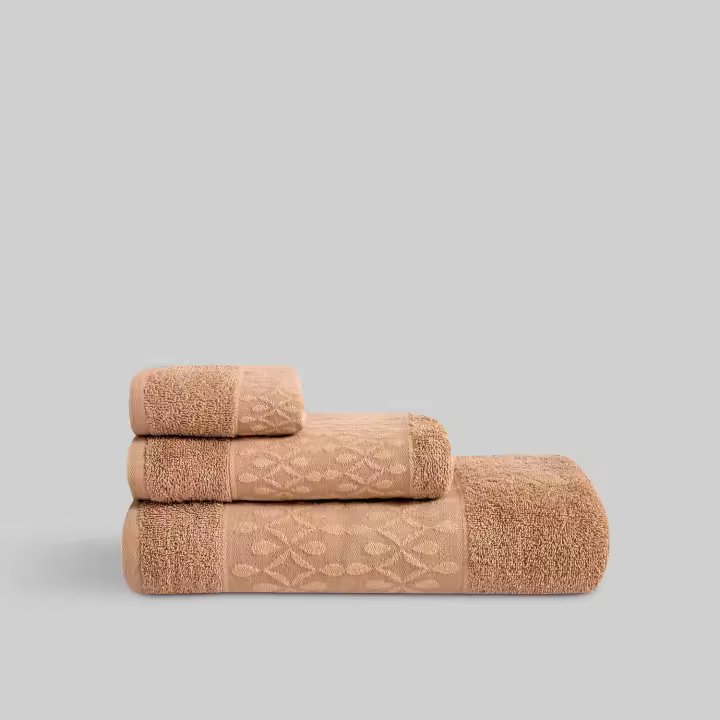 Juego Toalla Jacquard Aris Avellana - 1
