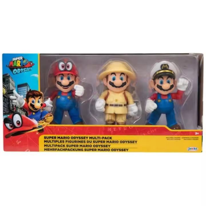 Jakks Multipack Tres Figuras Super Mario Odyseey - 1