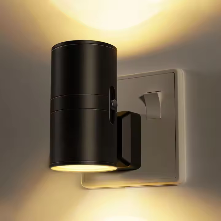 Vintage Luz Nocturna con sensor de anocecer en Amanecer, Brillo ajustable de 0 a 100 LM, Blanco cálido de 3000 K - 1