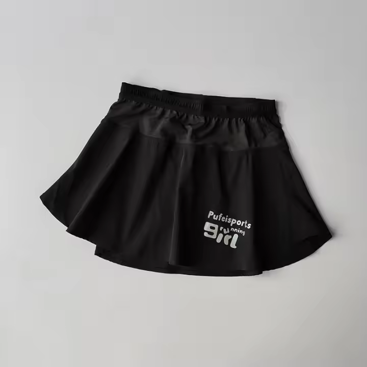Falda Deportiva Corta Para Mujer 2 Piezas Anti-walking Ligera Secado Rápido Yoga Fitness Tenis Badminton Correr Falda Corta - 1
