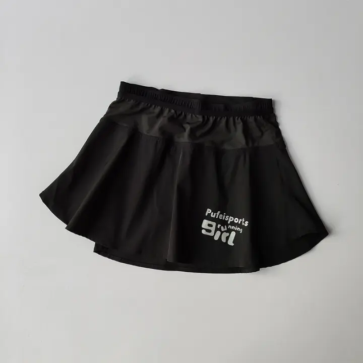 Falda Deportiva Corta Para Mujer 2 Piezas Anti-walking Ligera Secado Rápido Yoga Fitness Tenis Badminton Correr Falda Corta - 1