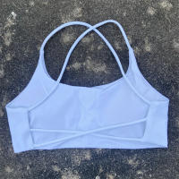 Sujetador De Yoga Para Mujer Color Sólido Suave Fitness Deportivo Con Four Strap Cross Back Y Padded Para Ejercicio En La Gimnasio - details 8