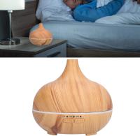 Difusor de aromaterapia con diseño de madera de 150 ml, difusor de aceites esenciales USB, siete tipos de humidificador de luz nocturna con niebla fría para dormitorio y oficina (con control remoto) - details 6