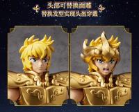 Bloques Originales Blokees Saint Seiya Figura De Acción Anime Modelo Dibujos Animados Para Niños Milo Escorpio Aiolia Leo Aries Mu 15cm DIY Construcción - details 17