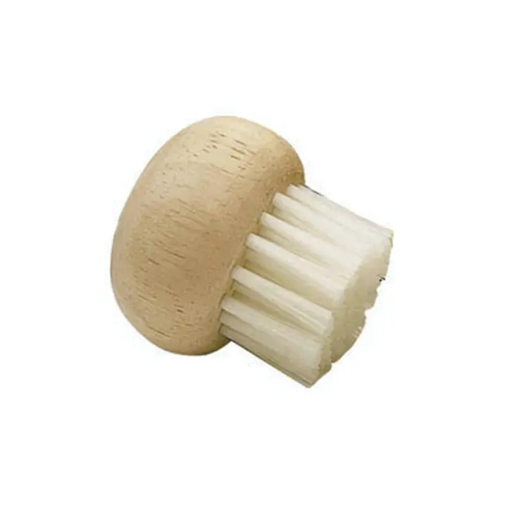 KitchenCraft Cepillo Limpiador para Setas de Madera de Caucho y Nylon, 5,5 x 5,5 cm - 1