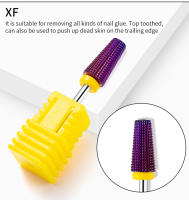 Nuevo Set De Uñas 5 En 1 Con Broca De Carburo De Tungsteno Platinado Morado Para Manicura Herramientas De Uñas Con Corte Tapered Bit Milling Cutter - details 5