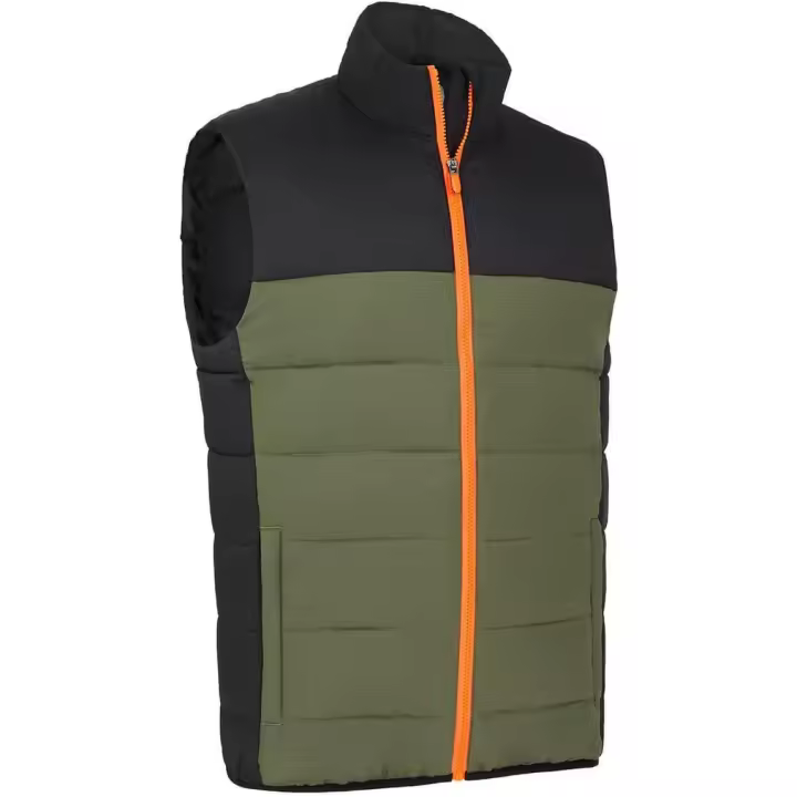 Callaway Golf Chaleco para Hombre  Premium Down Primaloft, Negro/Verde - 1
