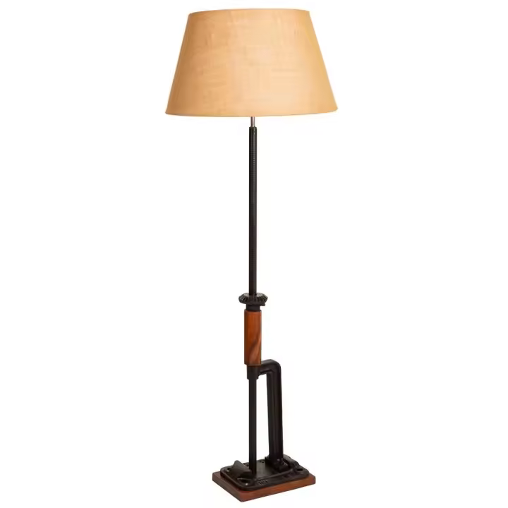 WANDERLUST DECO Lámpara de pie de madera y metal 47x47x140h cm - 1