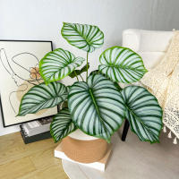 Planta Artificial De Monstera 65/100cm Hojas Verdes De Tortuga Falsas Árbol De Palma Para Decoración De Jardín Oficina Hogar - details 7