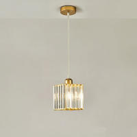 Lámpara Colgante De Cristal Moderna Y Lujo Para Dormitorio Luz De Barra Sencilla Para Habitación Restaurante Instalación Por Cable - details 2